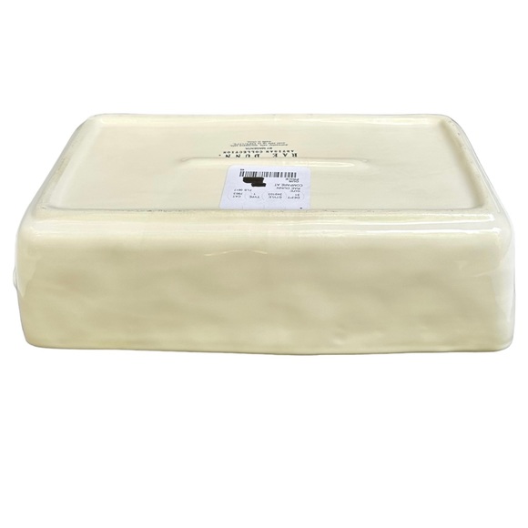 Rae Dunn BAKE Baking Dish Pan White Black Large Letters Dimples NWT 2017 OG - Picture 12 of 17